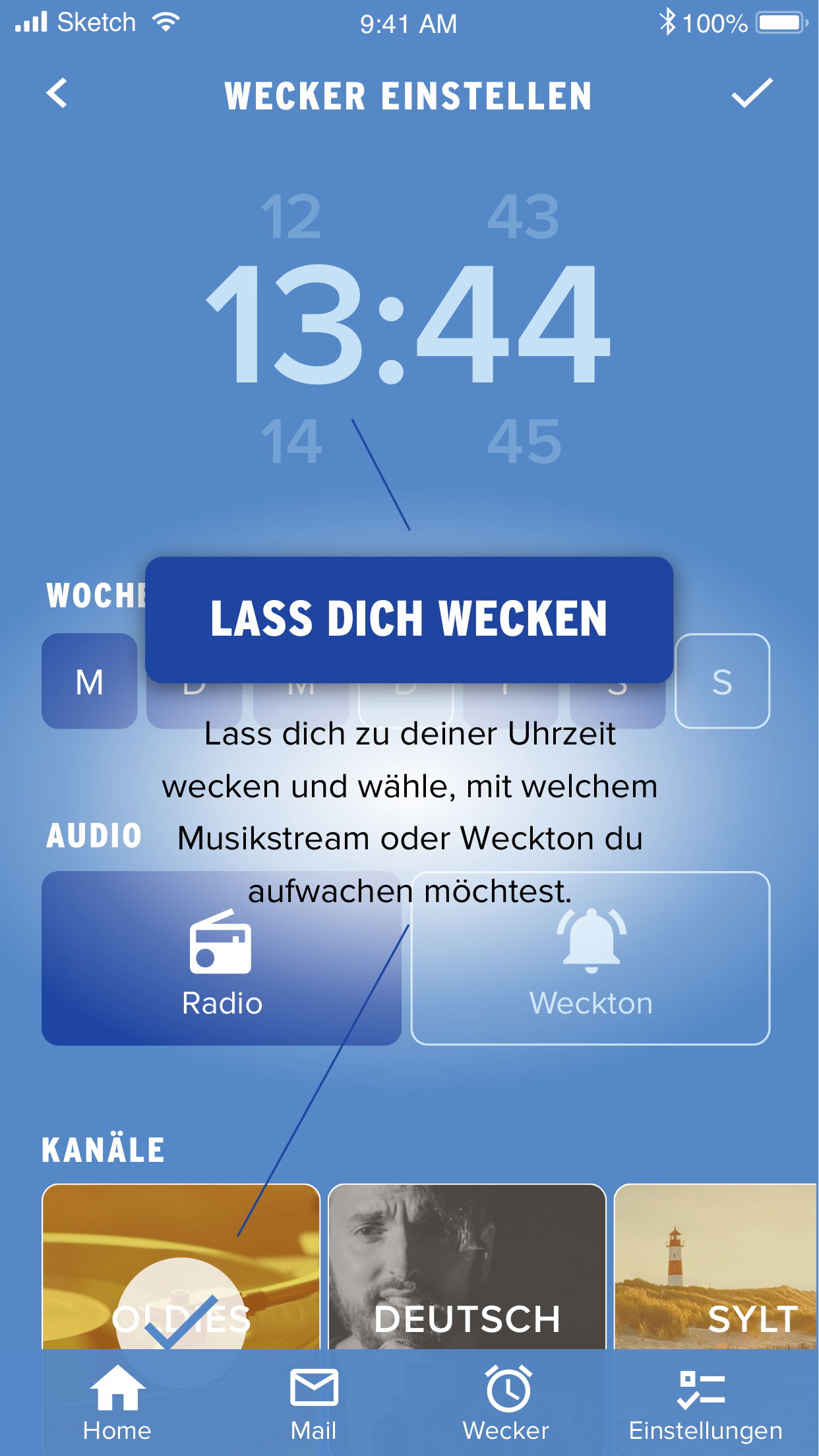 R.SH-App Einschlafen