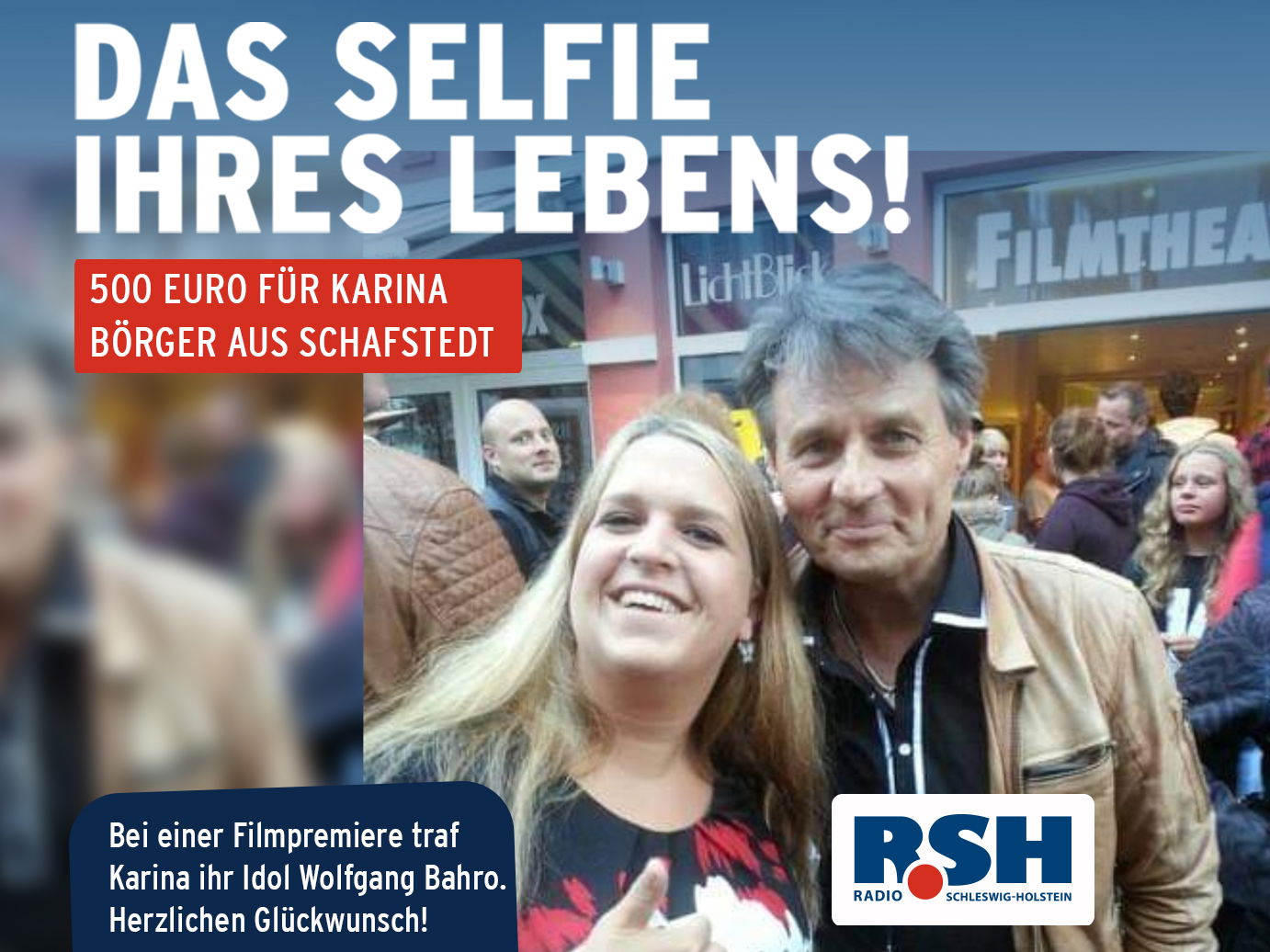 Das Selfie Ihres Lebens "Von 2 bis Frei!" Gewinnerin 29. September.