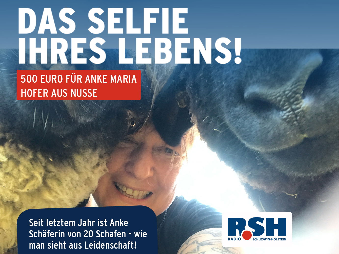 Das Selfie Ihres Lebens Gewinnerin "Schleswig-Holstein bei der Arbeit!" 11. Oktober.
