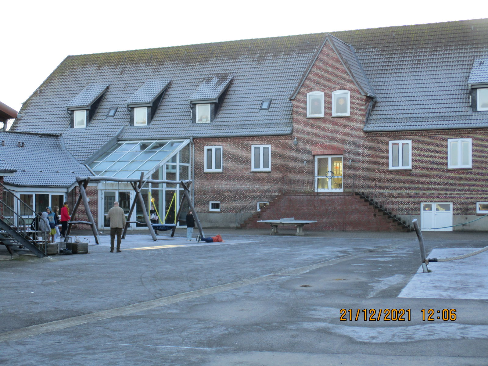 Ein Schulgebäude auf Pellworm.