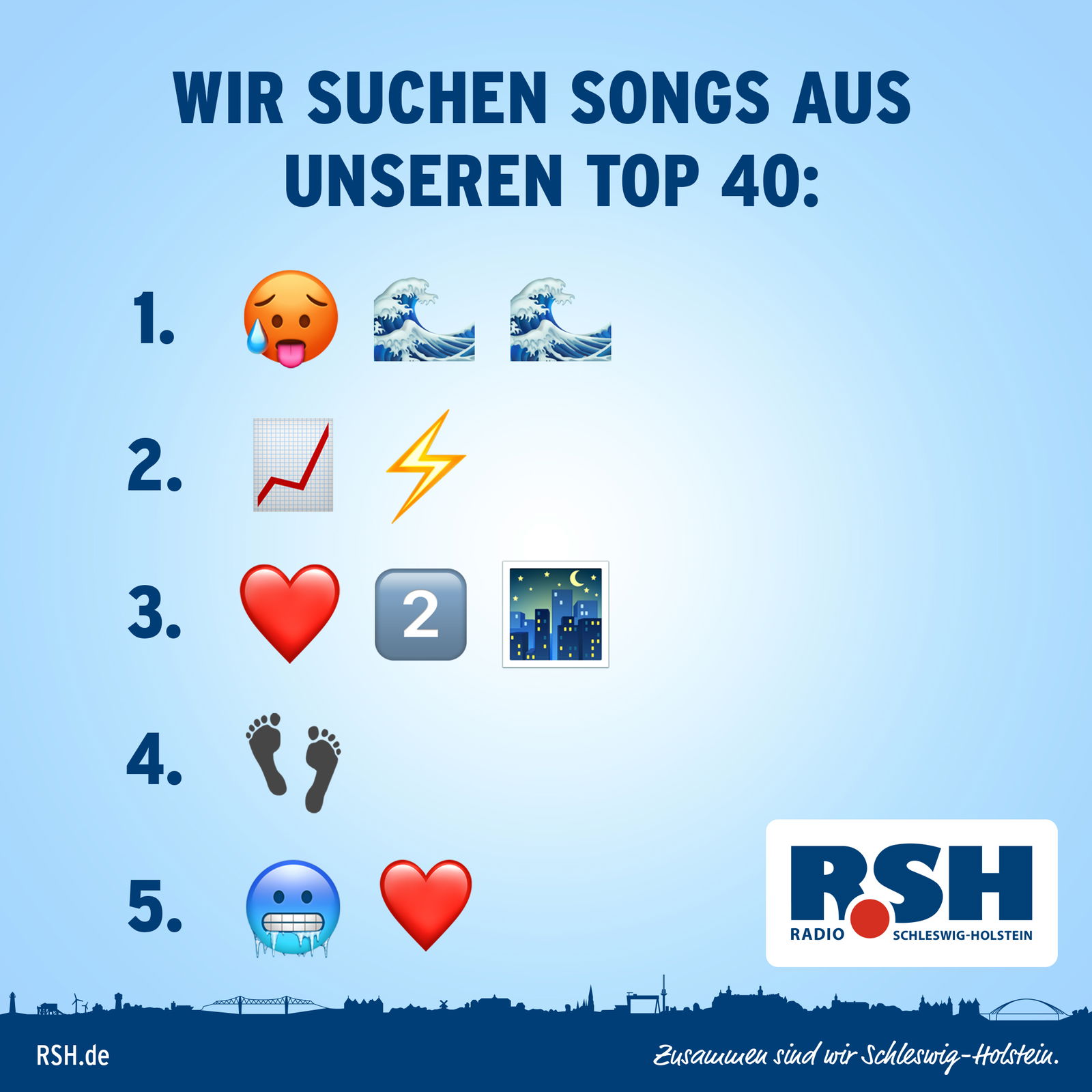 Emojirätsel zu unseren Top 40