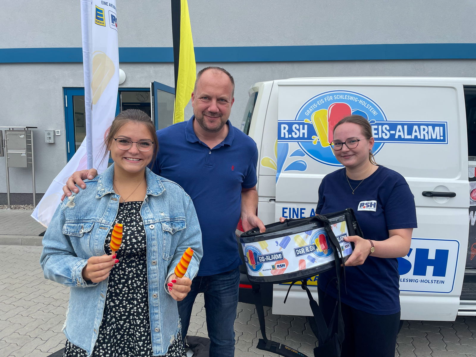 R.SH Eis-Alarm 2022 beim Recyclinghof in Schwarzenbek.