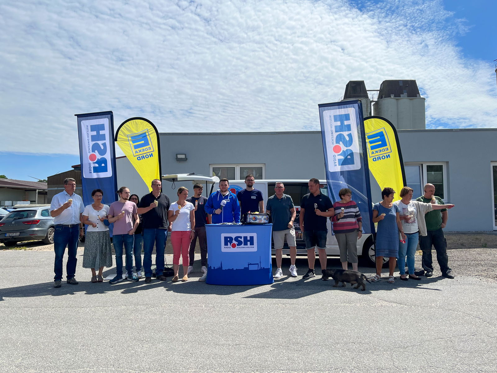 R.SH Eis-Alarm 2022 bei der Stadtverwaltung Lauenburg.