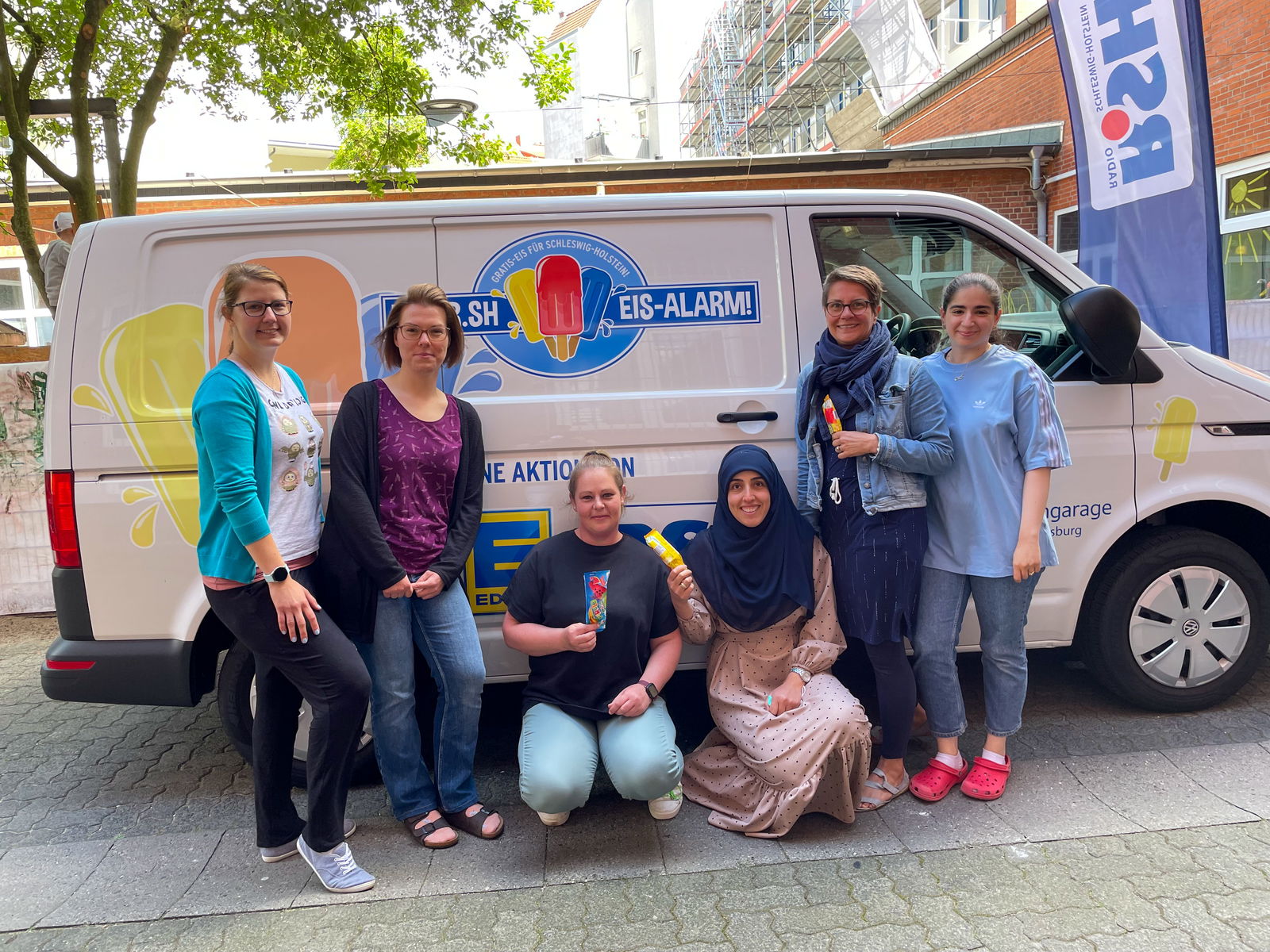 R.SH Eis-Alarm 2022 bei der Stadtverwaltung Lauenburg.