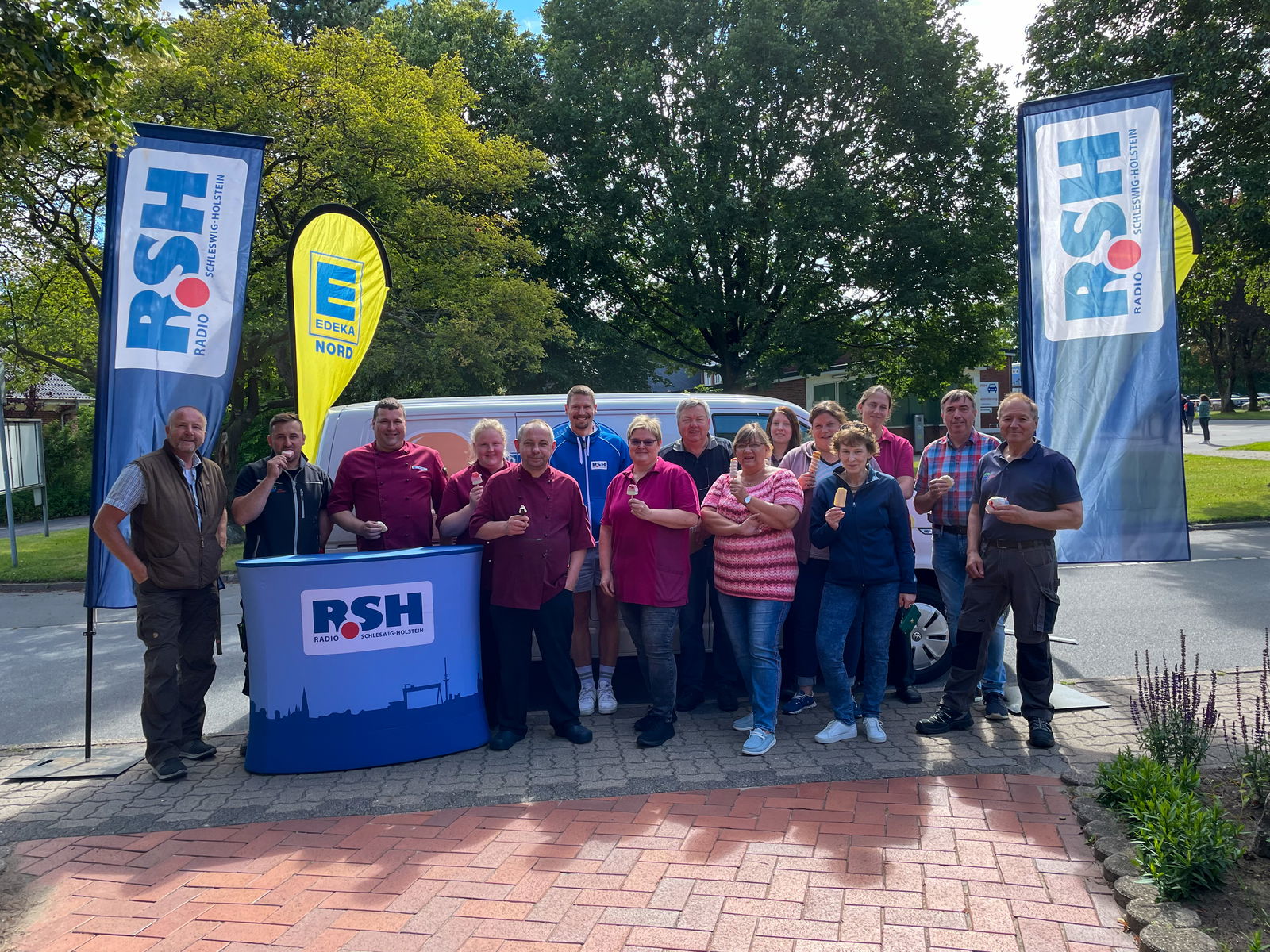 R.SH Eis-Alarm 2022 bei der Stadtverwaltung Lauenburg.