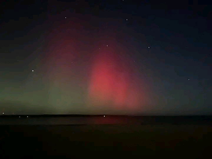 Polarlichter über Eckernförde.