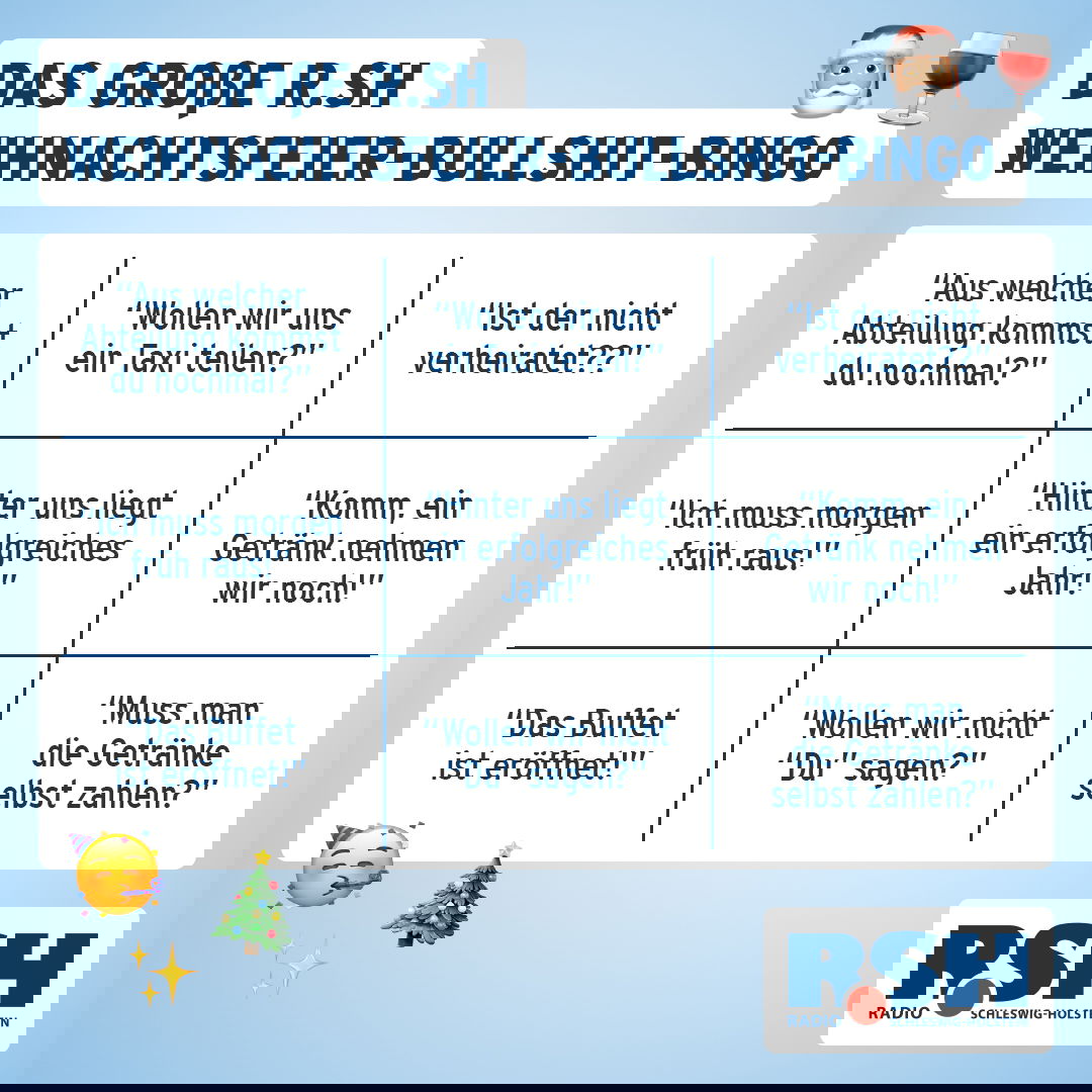 Weihnachtsfeier-Bullshit-Bingo