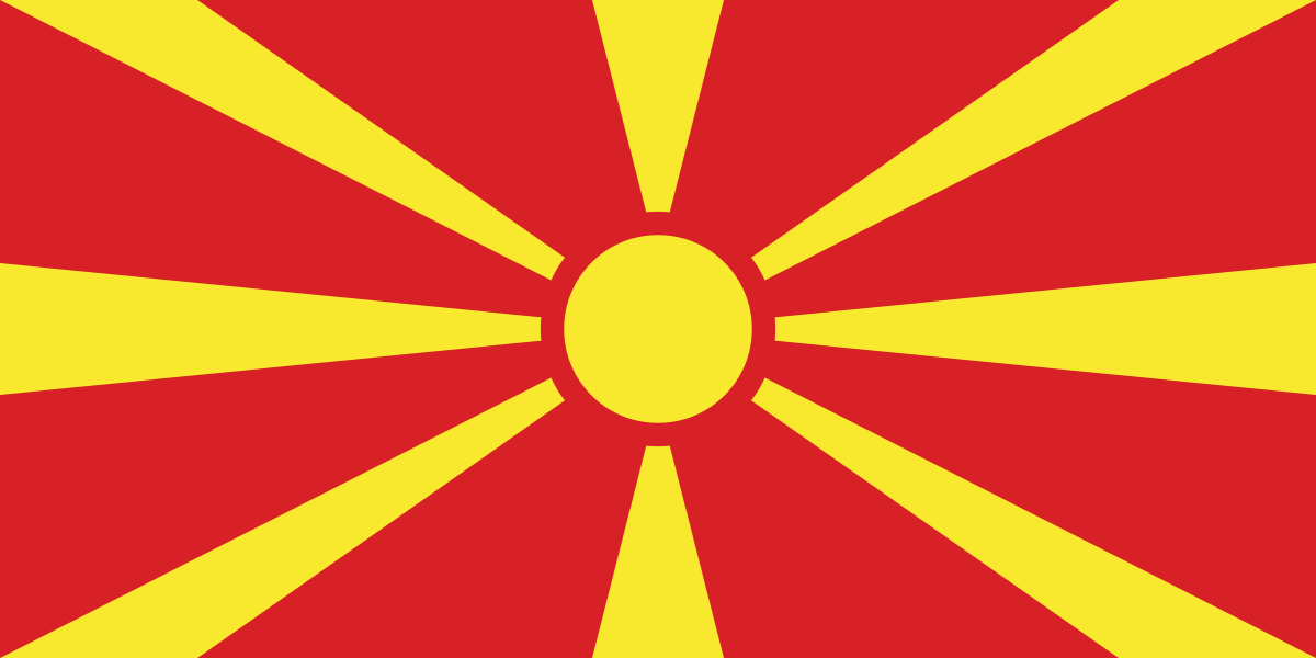 Flagge Nordmazedonien