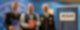Fabian Pede, Dirk Klee und Volker Arp vor einem blauen Hintergrund