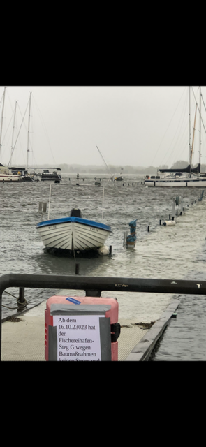 Maasholm nach der Sturmflut im Oktober 2023