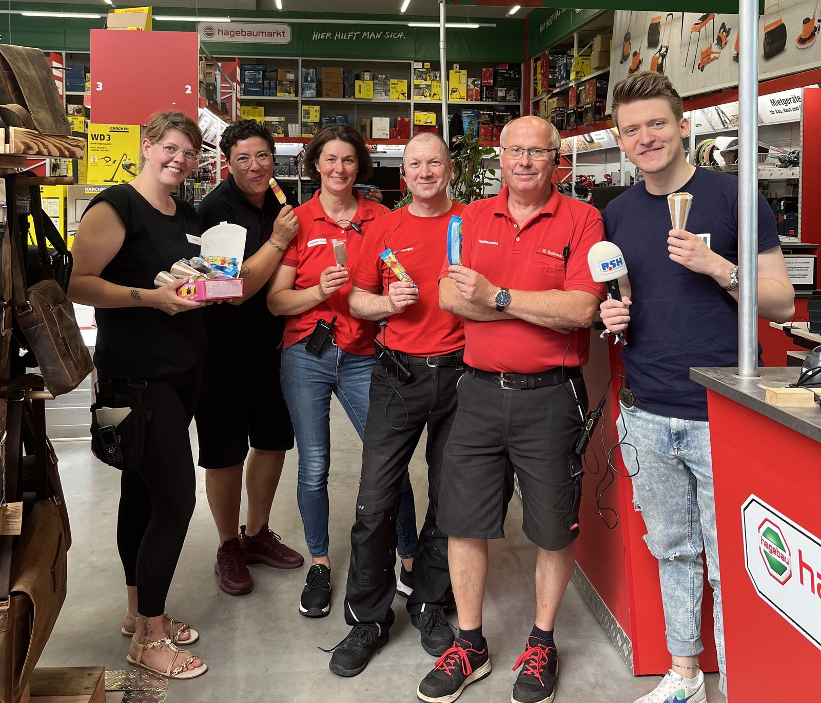 Leon im Hagenaumarkt mit Gratis-Eis