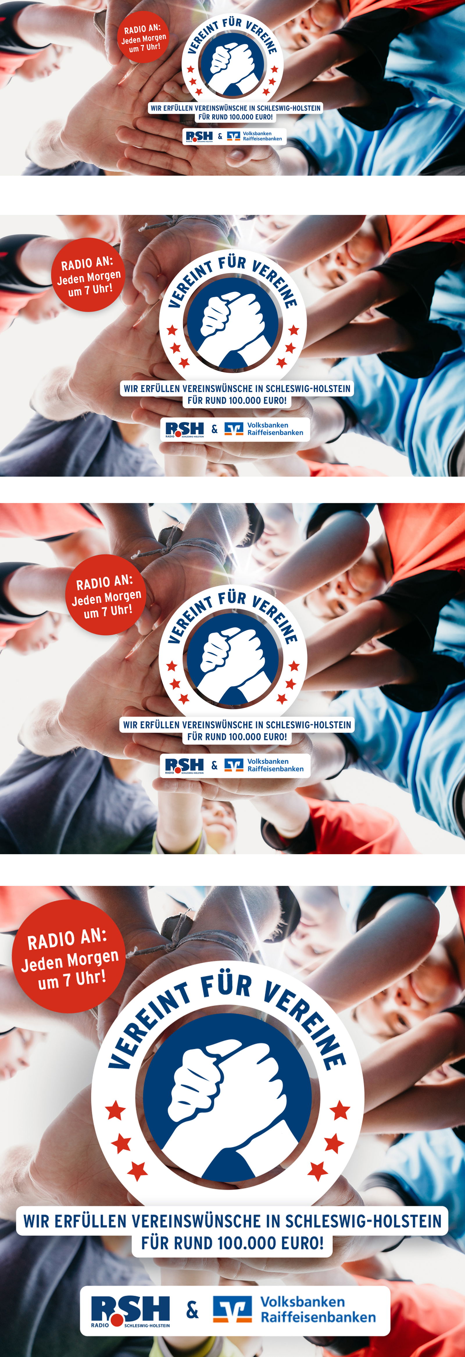 Verein unterstützen während Aktion